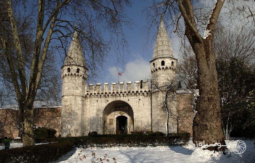 کاخ توپکاپی استانبول در زمستان 